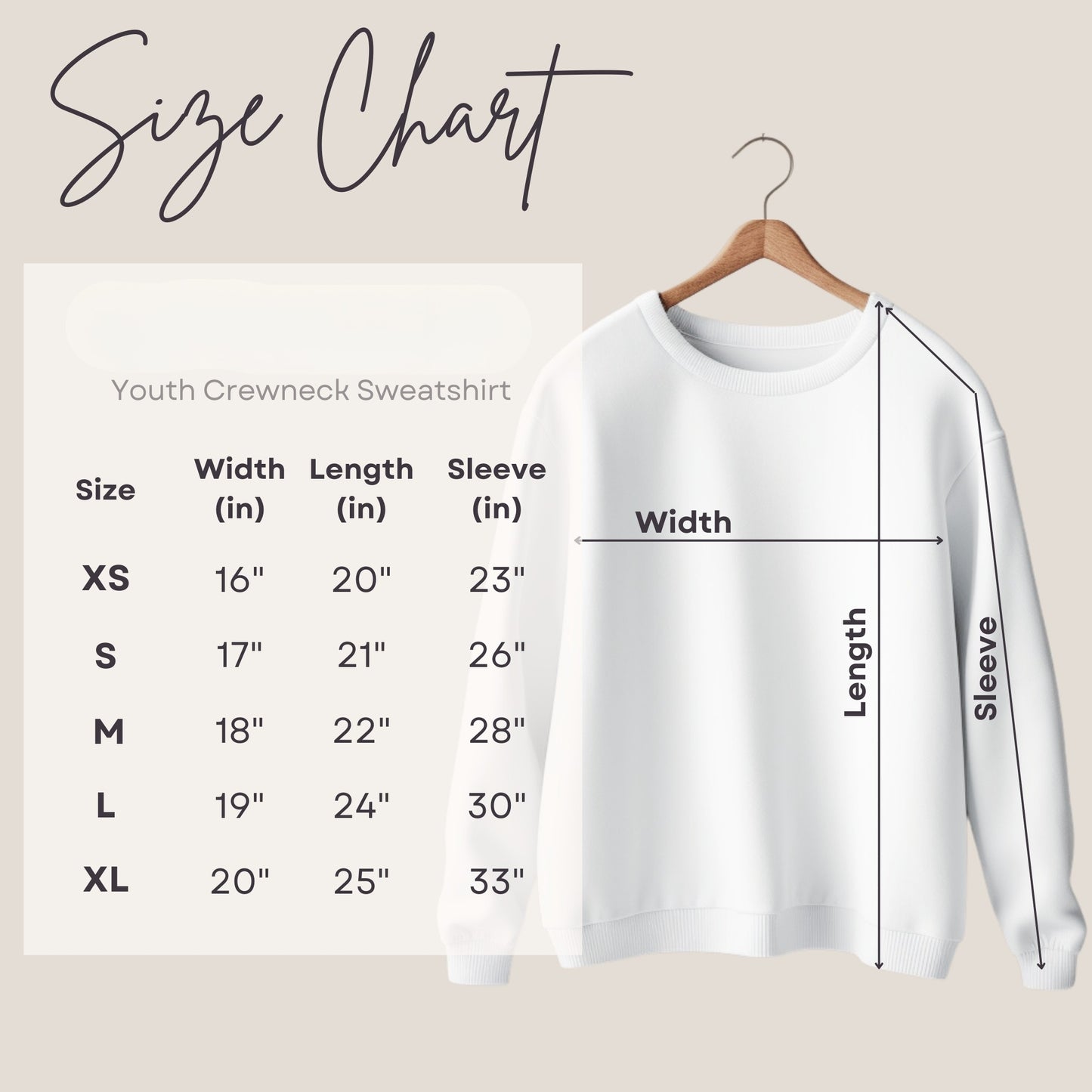Youth Crew Neck Sweatshirt